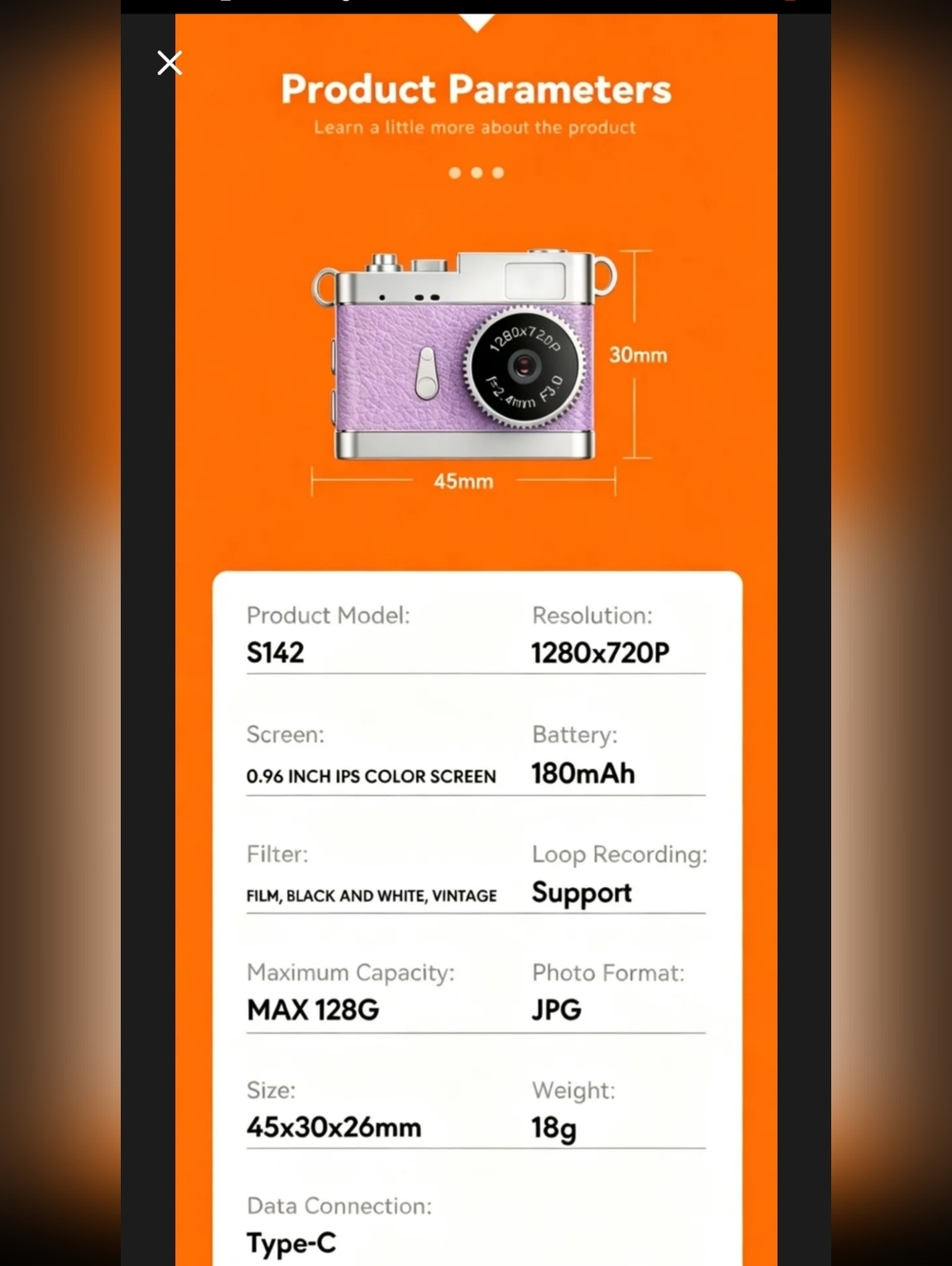 Mini Digital Camera NWT - Picture 4 of 8